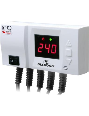 ST-03 STEROWNIK POMP C.O. + C.W.U LED Diamond - 1