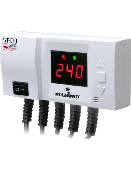 ST-03 STEROWNIK POMP C.O. + C.W.U LED Diamond - 1