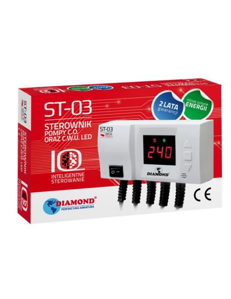 ST-03 STEROWNIK POMP C.O. + C.W.U LED Diamond - 2