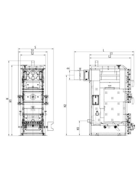 KOCIOŁ PER-EKO RETRO ECODESIGN 16/14 KW  - 8